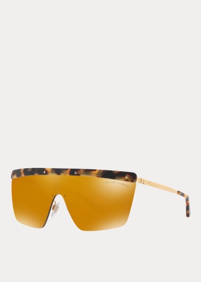 Women's Ralph Lauren RL Hinge Shield Sunglasses | 412706RBN